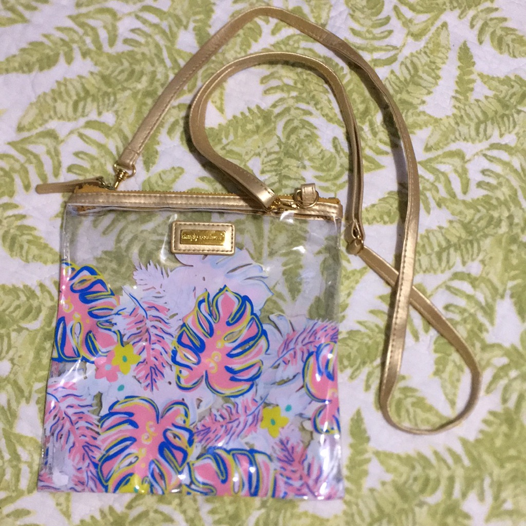 Clear Patterned Crossbody